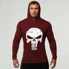 Load image into Gallery viewer, Men Bodybuilding Hoodies Sweatshirt Pullover Hip Hop Mens Clothing punisher Gyms Sportswear Cotton Workout Thin hoodie Hoody XXL