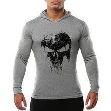 Load image into Gallery viewer, Men Bodybuilding Hoodies Sweatshirt Pullover Hip Hop Mens Clothing punisher Gyms Sportswear Cotton Workout Thin hoodie Hoody XXL